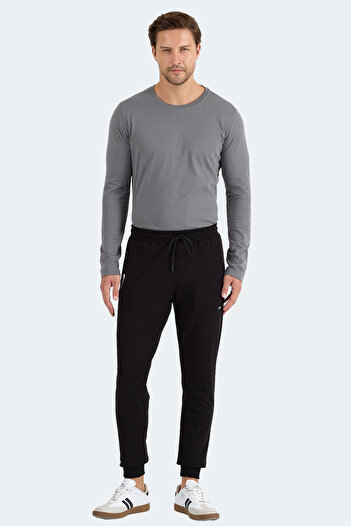 Slazenger Frenzy Men's Zipper Pocket Black Sweatpants