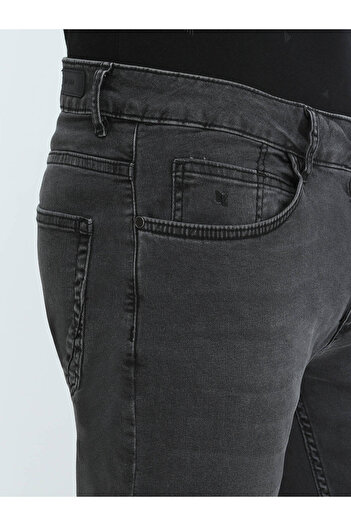 Kip Σκούρο γκρι Super Slim Fit τζιν παντελόνι με βαμβακερό μείγμα