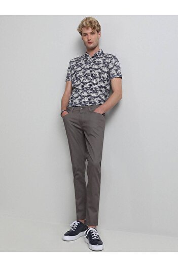 Kip Παντελόνι Mink Casual Fitted Cotton Blended
