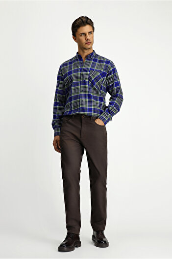 Kiğılı Slim Fit Slim Fit Patterned Lycra Canvas / Chino Trousers