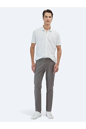 Kip Πουκάμισο με λευκό σχέδιο Regular Fit Casual 100% βαμβάκι