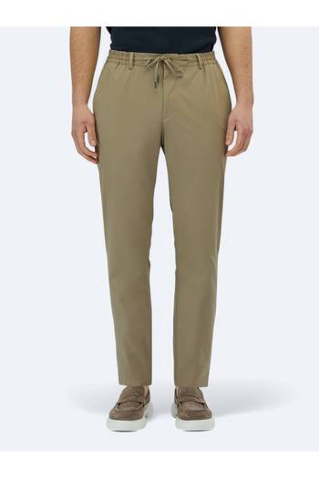 Kip Mink Plain Woven Jogging Fit Casual Trousers