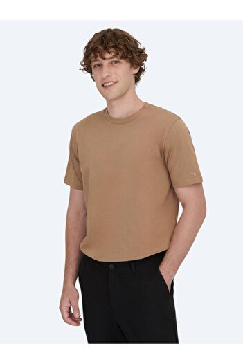 Kip Brown Crew Neck 100% Cotton T-Shirt