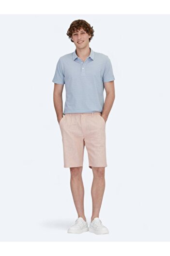 Kip Blue Polo Neck 100% Cotton T-Shirt