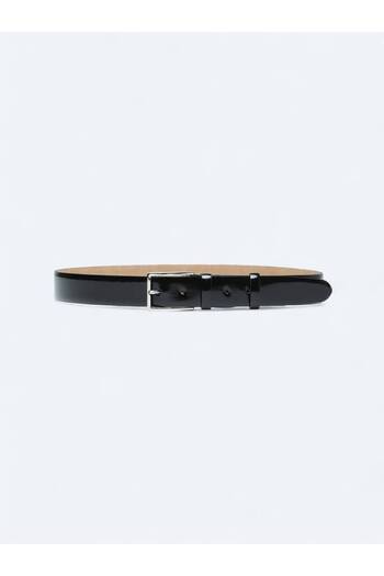 Kip Black Calfskin Belt