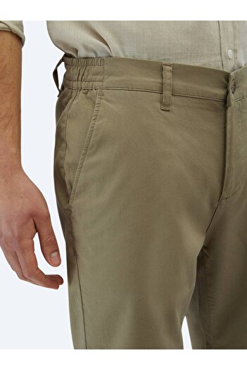 Kip Βιζόν Απλό Ύφανση Slim Fit Casual Βαμβακερό Μικτό Βερμούδα