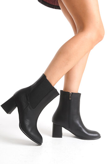 Solo Bag Women's New Season Heeled Zippered Daily Comfortable Fit Boots