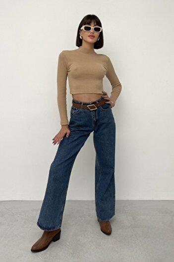 New Now Alicia Fisherman Neck Long Sleeve Camisole Sweater