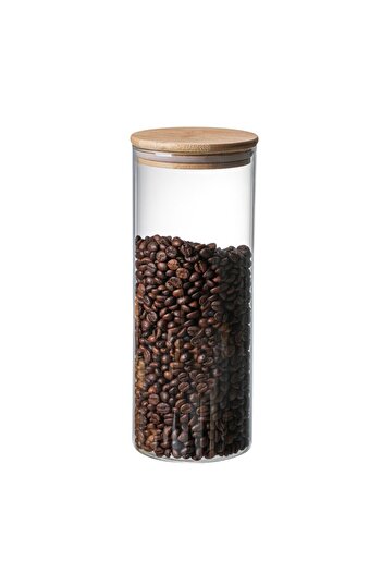 Denia Home | Borelia | 3'lü Bambu Kapaklı Mega Boy Baharat- Kavanoz Takımı 1000 ml.