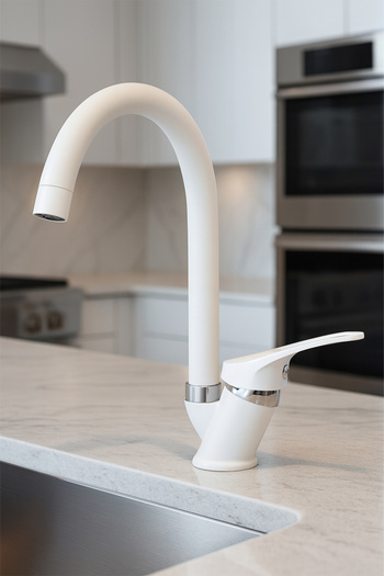 KUSTAR Cambridge White Kitchen Sink Faucet