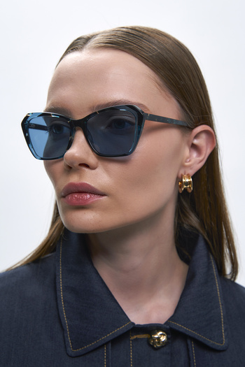 Bilge Karga Lilac Multicolor Blue Sunglasses