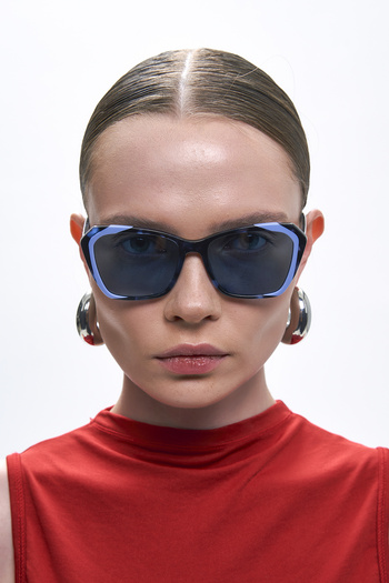 Bilge Karga Lilac Black Blue Sunglasses