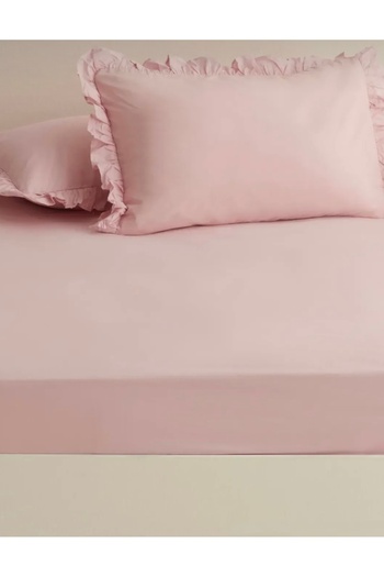 She&Co Firfirli Double Size Fitted Sheet Set - 3 Pieces |   Pink
