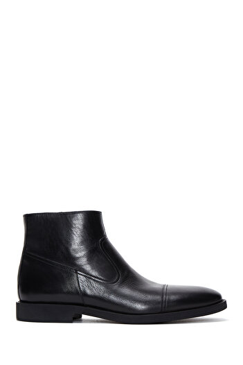 Derimod Men's Black Zippered Leather Classic Boots 25Wfd600818
