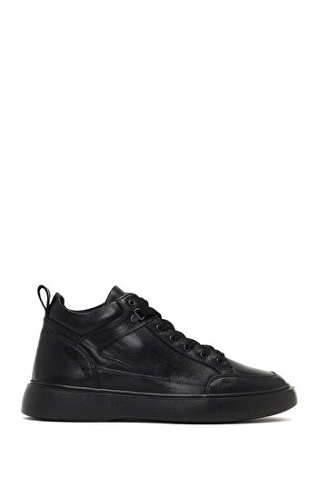 Derimod Men's Black Lace-Up Thick Soled Leather Sports Boots 25Wfd702318