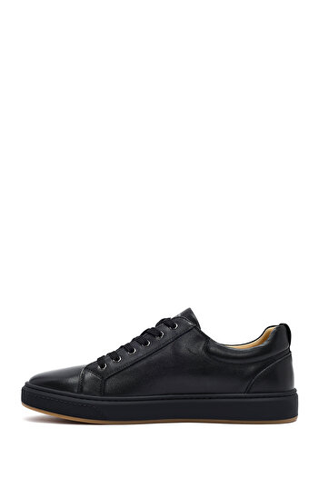 Derimod Men's Black Lace-Up Leather Sneaker, Winter Sports Shoes 25Wfd697118