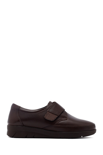 Derimod Women's Brown Thick Sole Leather Comfort Shoes 25Afd500218