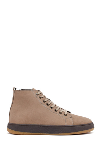 Derimod Ανδρικές αθλητικές μπότες από δέρμα Nubuck με κορδόνια με φερμουάρ 25WFD6609V3