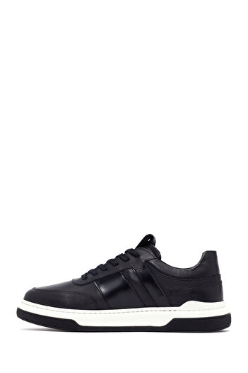 Derimod Men's Black Lace-Up Leather Sneaker, Winter Sports Shoes 25Wfd685418