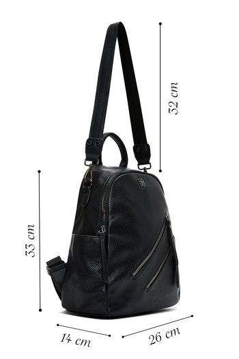 Derimod Women's Black Long Strap Backpack 25Abd2452Ft