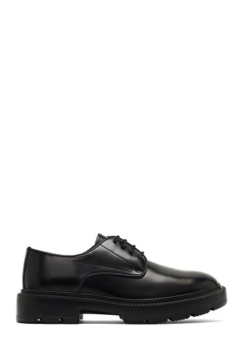 Derimod Men's Black Lace-Up Leather Casual Shoes 25Wfd671122