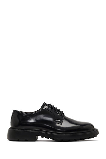 Derimod Men's Black Lace-Up Leather Casual Shoes 25Wfd604322