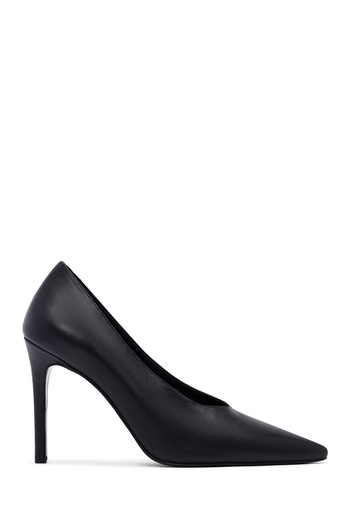 Derimod Women's Black Thin Heeled Leather Stiletto, High Heel Shoes 25Afd162218