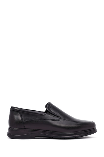 Derimod Men's Black Leather Casual Winter Loafer Shoes 25Wfd676218