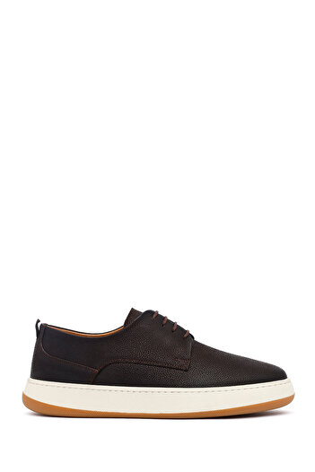 Derimod Men's Brown Lace-Up Thick Sole Leather Casual Shoes 25Wfd6752Ft