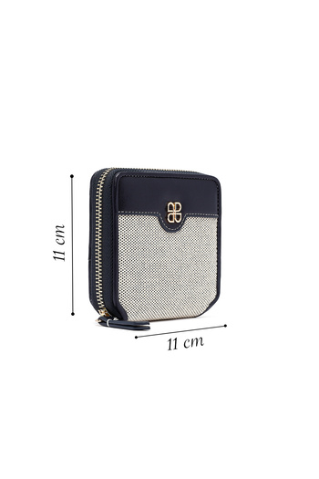 Derimod Women's Navy Blue Patterned Wallet 000A2D551714