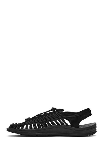 Derimod Men's Black Braided Genuine Leather Sandals 25Sfd696814