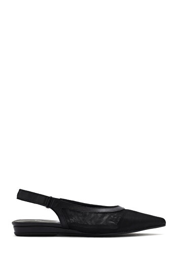 Derimod Women's Black Open Back Summer Ballerina Shoes 25Sfd18126F