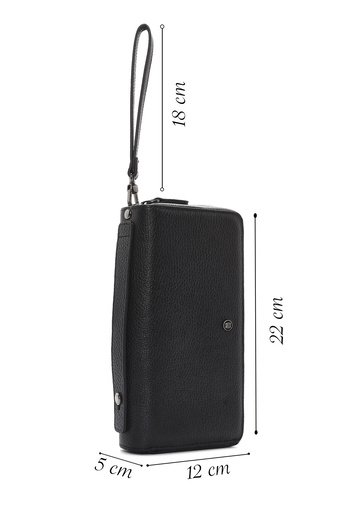 Derimod Men's Black Leather Wallet 000A2D3149Ft