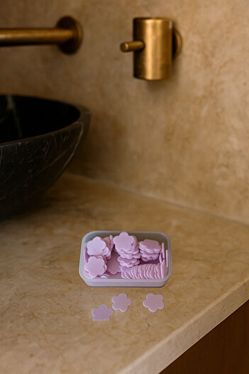 shugabon Purple Colored Leaf Soap – Disposable Magic Scented Paper Soap (School Hand Washing Soap)