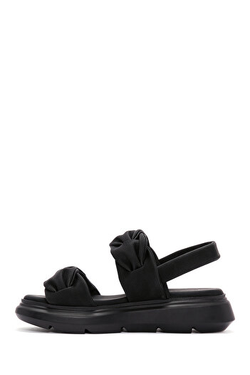 Derimod Women's Black Thick Soled Sandals 25Sfe 485018
