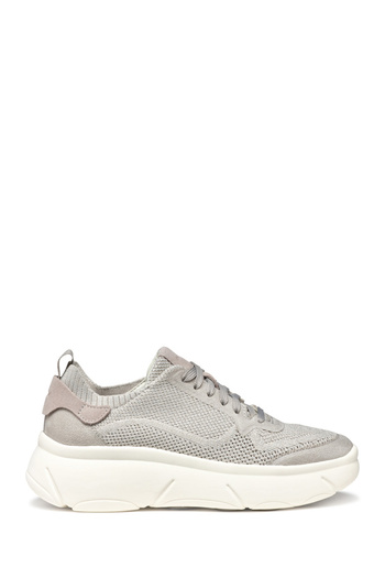 Geox Women's Gray D Nebula 2.0 X a - Knit.Tex + Water Lace Fabric Sneaker D55Nha09T22C5097