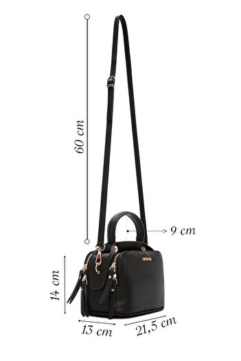 Derimod Women's Black Long Strap Crossbody Bag 25Sbd2100Ft