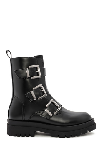 Derimod Γυναικείες μαύρες μπότες casual με φερμουάρ 24WFE402018
