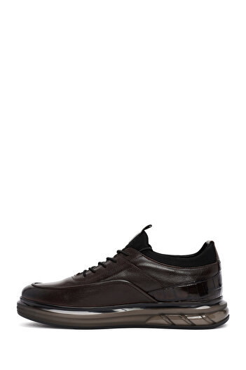 Derimod Men's Casual Sneaker - Brown, Lace-up, Leather, 24wfd7225ft