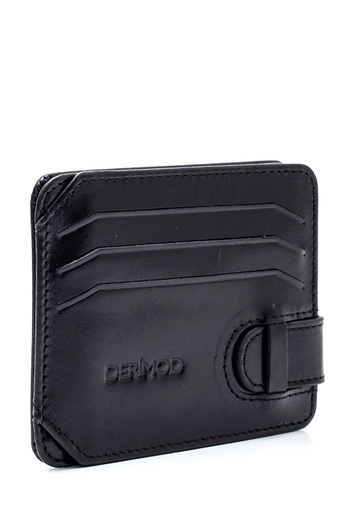Derimod Men's Black Leather Card Holder 000A2D310718