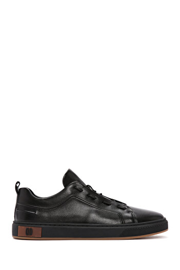 Derimod Men's Black Lace-Up Leather Sneaker 25Sfd 691218