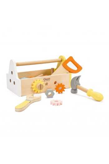 CLASSIC 4 Classic World tool box set, wood, multicolor, 20 pieces KID021787