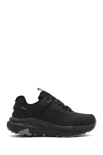 Derimod Dry Men's Black Laced Waterproof Leather Outdoor Shoes 24Wfd 694514