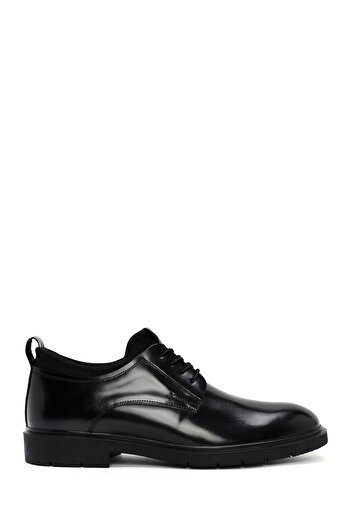 Derimod Black Leather Men's Casual Shoes - Lace-up, 24WFD 750122