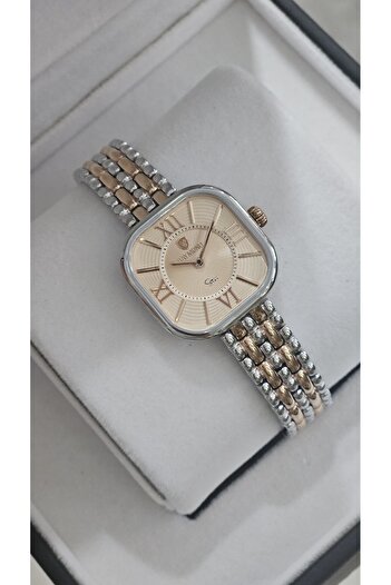 Raymond Rym-211503 Retro Square Steel Women's Watch - 2 Years Warranty Ipr-Rose