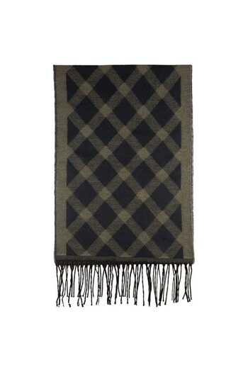 Suyutti Men's Warm Patterned Knitwear Scarf Kaşkol Baklava Pattern