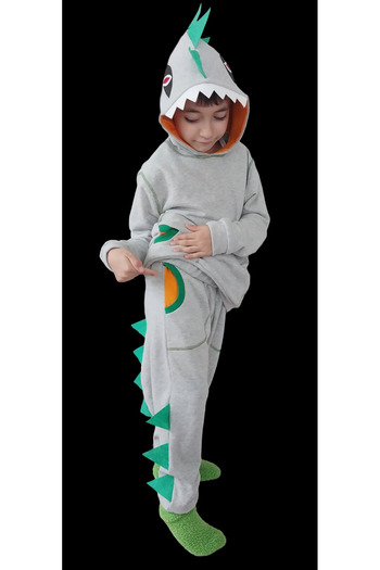 Güzin Fashion Dinosaur Double Suit Costume