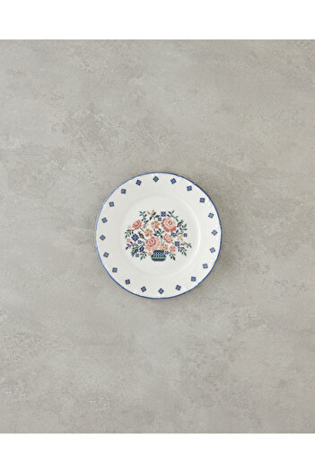 English Home Pixel Porselen 4'lü Pasta Tabağı 19 cm Renkli