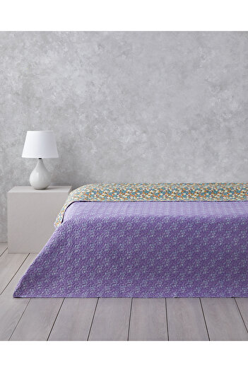 English Home Fiore Viola Double Multi-Purpose Cover 200X220 cm Purple