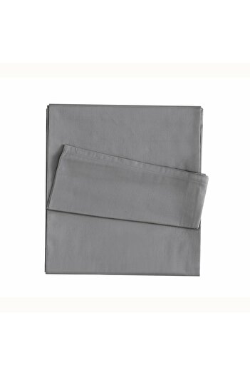 Linens Mix&Match Cotton Satin Double Bed Sheet Mink